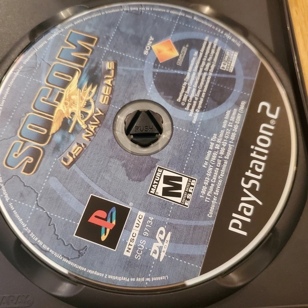Socom - US NAVY SEALS-Sony PlayStation 2 Game & Socom II Disc Only Game Ps2